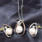 Pearl Orbit Set (Silver Finish)