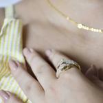 Panther's Embrace Diamond Ring