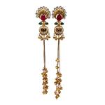Temple-Inspired Long Earrings