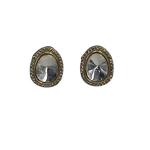 Antique Oval Crystal Studs