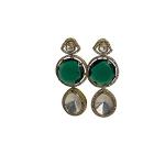 Emerald Charm Vintage Earrings