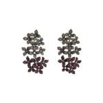 Floral Cluster Drop Earrings