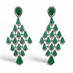 Emerald Chandelier Earrings