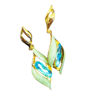 Enchanted Leaf Drop Earrings