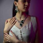 Emerald and Diamond Necklace Set