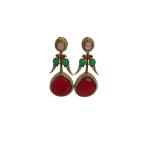 Ruby Royale Heritage Drop Earrings