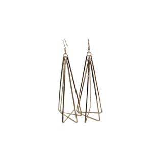 Geometric Cascade Wire Frame Earrings