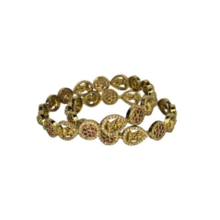 Ruby Royale Gold Bangles