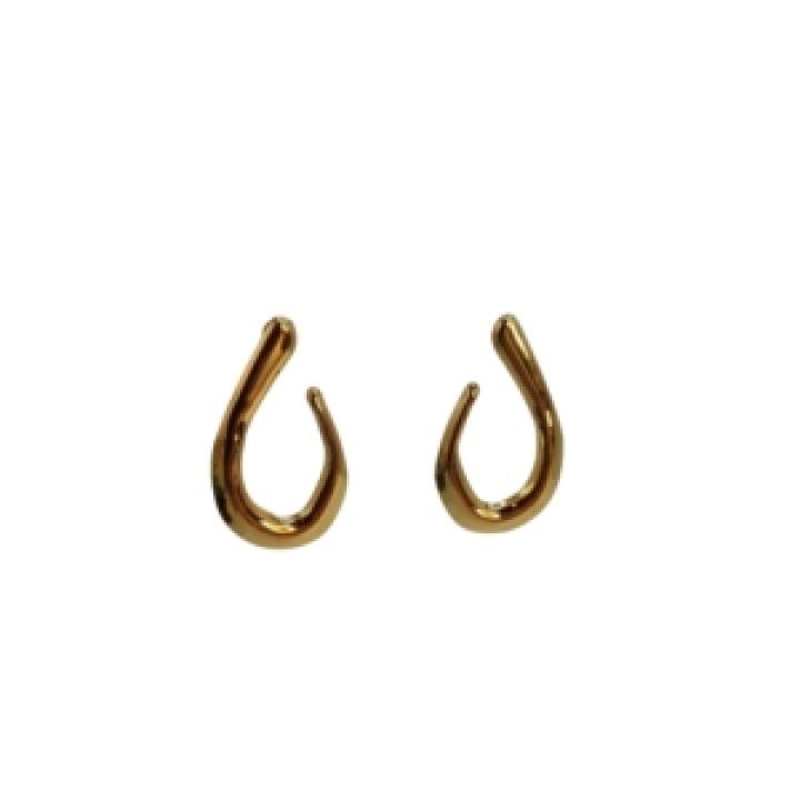 Golden Teardrop Fluid Hoops