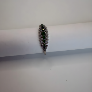 Emerald Leaf Elegance Bracelet