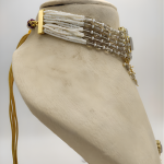 Regal Crystal Pearl Kundan Necklace Set