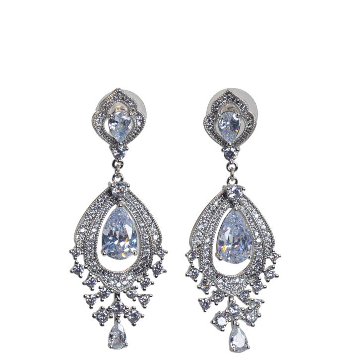 Luxurious Diamond Teardrop Earrings