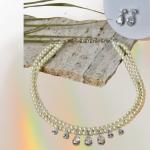 Pearl Droplet Necklace Set