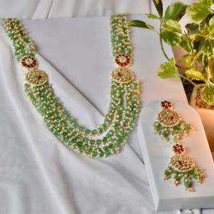 Emerald Grace Kundan Set