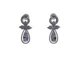 Elegant Floral Diamond Earrings
