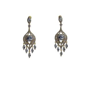 Elegant Diamond Drop Earrings
