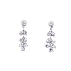 Radiant Crystal Vine Drop Earrings