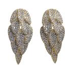 Luxury Leaf-Shaped Diamond Earrings