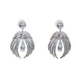 Angelic Diamond Wing Drop Earrings